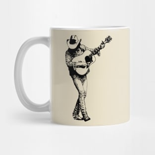 Dwight Yoakam Retro Illustration Mug